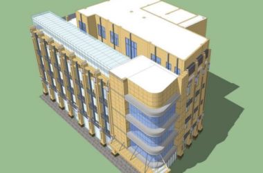 Sketchup办公模型|多层办公楼,现代风格-BIM建筑网