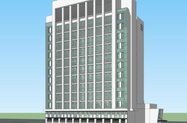 Sketchup医院模型|高层医院,医疗建筑,现代风格-BIM建筑网