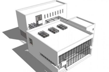 Sketchup办公模型|多层小型办公楼,现代风格-BIM建筑网