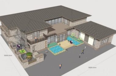 Sketchup商业模型|榆木家俱会馆,多层会所,新中式风格,商业建筑-BIM建筑网