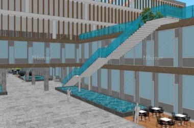 Sketchup学校模型|多层学校教学楼,现代风格,校园教育建筑-BIM建筑网