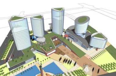 Sketchup办公模型|高层办公楼,写字楼,现代风格-BIM建筑网