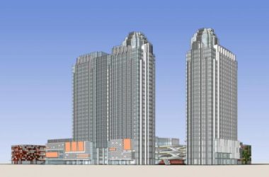 Sketchup办公模型|高层办公楼,现代风格,写字楼-BIM建筑网