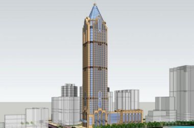 Sketchup办公模型|超高层办公楼,简欧风格,古典风格-BIM建筑网