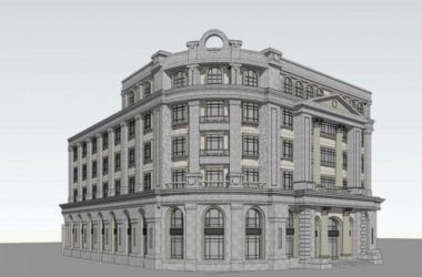 Sketchup古建筑模型|多层民国建筑,古典风格,古建-BIM建筑网