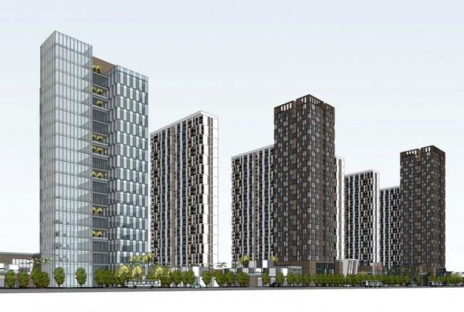 Sketchup办公模型|高层办公楼,现代风格 Sketchup办公模型|高层办公楼,现代风格