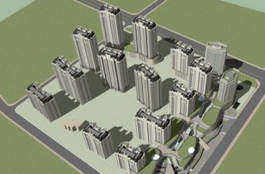 Sketchup商业模型|多层分散式商业街,简欧风格,现代风格-BIM建筑网
