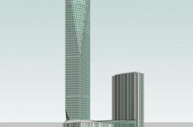 Sketchup办公模型|超高层办公楼,现代风格-BIM建筑网