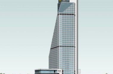 Sketchup办公模型|超高层办公楼,现代风格-BIM建筑网