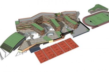 Sketchup学校模型|多层小学学校校园,教育建筑,现代风格-BIM建筑网