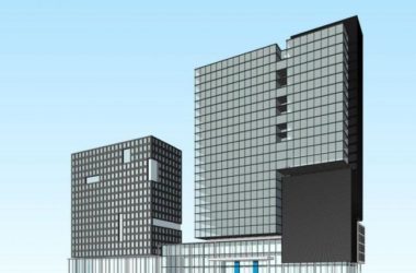 Sketchup办公模型|高层办公楼,现代风格-BIM建筑网