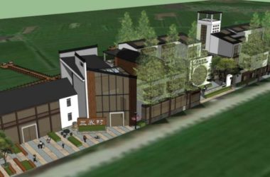 Sketchup商业模型|多层客栈,新中式风格,商业建筑-BIM建筑网