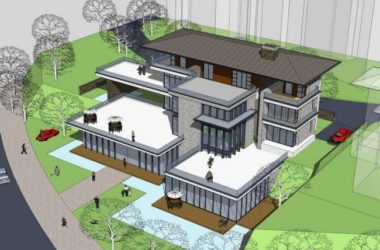 Sketchup商业模型|多层商业楼,现代风格-BIM建筑网
