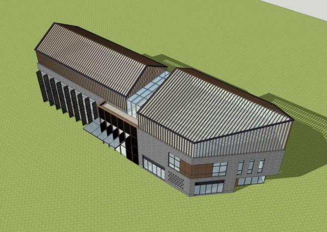 Sketchup商业模型|多层商业,新中式风格 Sketchup商业模型|多层商业,新中式风格