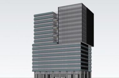 Sketchup办公模型|高层办公楼,现代风格-BIM建筑网