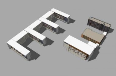 Sketchup学校模型|多层学校中学,教育建筑,现代风格-BIM建筑网