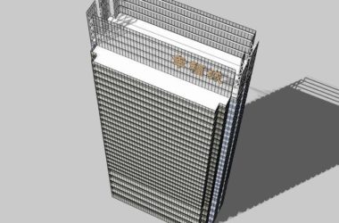 Sketchup办公模型|超高层办公楼,现代风格-BIM建筑网
