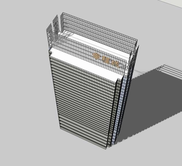 Sketchup办公模型|超高层办公楼,现代风格 Sketchup办公模型|超高层办公楼,现代风格