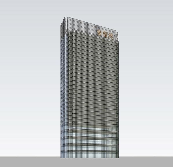 Sketchup办公模型|超高层办公楼,现代风格 Sketchup办公模型|超高层办公楼,现代风格
