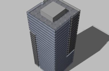 Sketchup办公模型|高层办公楼,现代风格-BIM建筑网