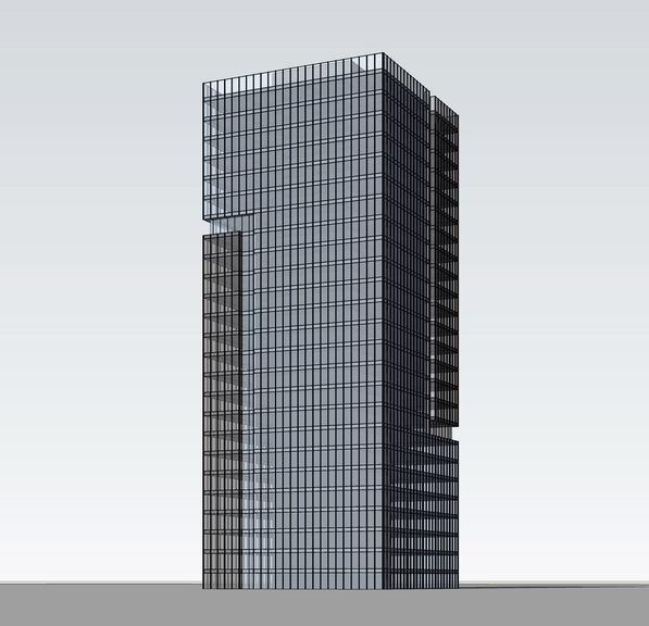 Sketchup办公模型|高层办公楼,现代风格 Sketchup办公模型|高层办公楼,现代风格