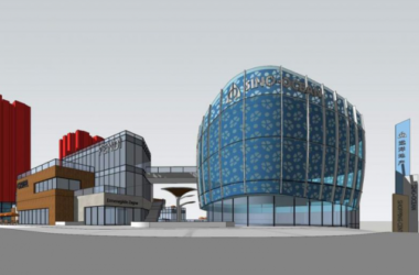 Sketchup商业模型|多层现代商业街,现代风格-BIM建筑网