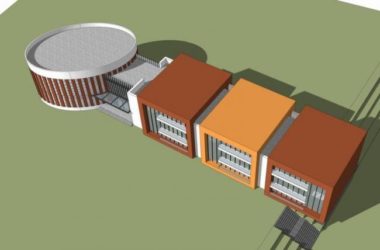 Sketchup学校模型|多层学校幼儿园,现代风格,教育建筑-BIM建筑网