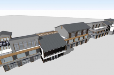 Sketchup商业模型|多层商业街,新中式风格-BIM建筑网