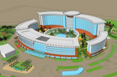 Sketchup医院模型|多高层混合医院,医疗建筑,现代风格-BIM建筑网