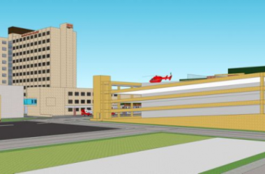 Sketchup医院模型|多高层混合医院,医疗建筑,现代风格-BIM建筑网
