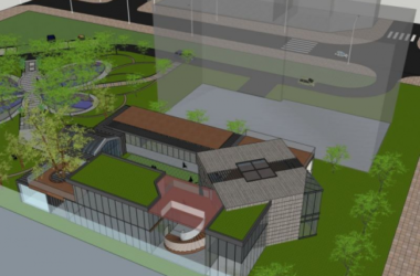 Sketchup商业模型|多层售楼部,现代风格,商业建筑-BIM建筑网