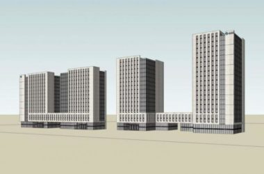 Sketchup办公模型|高层办公楼,现代风格-BIM建筑网