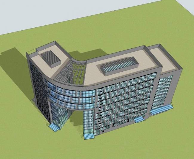 Sketchup办公模型|高层办公楼,现代风格 Sketchup办公模型|高层办公楼,现代风格