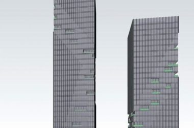 Sketchup办公模型|高层办公楼,现代风格-BIM建筑网