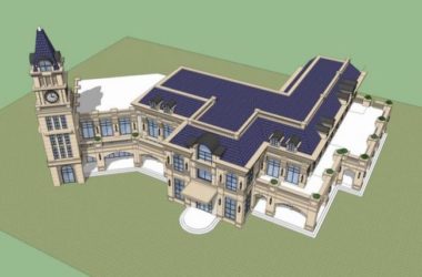 Sketchup商业模型|多层会所,商业,法式风格,古典风格-BIM建筑网