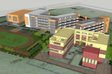 Sketchup学校模型|多层学校幼儿园小学,校园教育建筑,现代风格-BIM建筑网