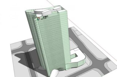 Sketchup办公模型|超高层办公楼,现代风格-BIM建筑网