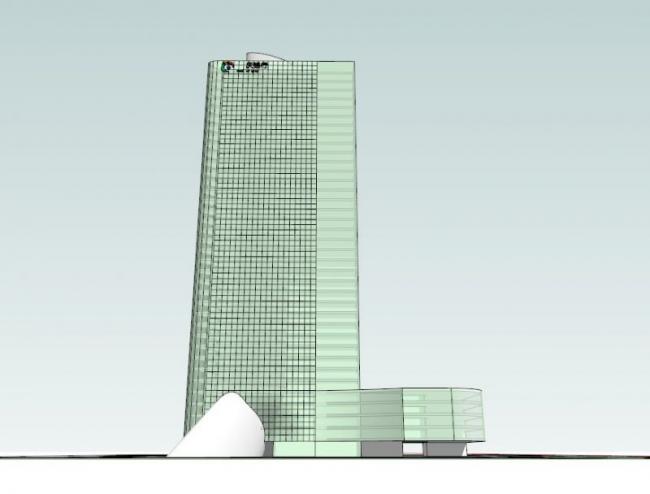 Sketchup办公模型|超高层办公楼,现代风格 Sketchup办公模型|超高层办公楼,现代风格