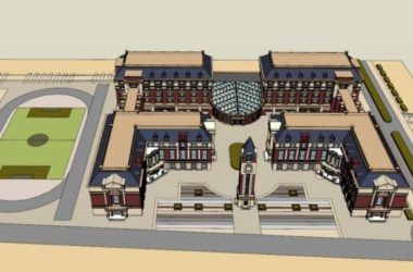 Sketchup学校模型|多层学校,校园教育建筑,欧式风格,古典风格-BIM建筑网