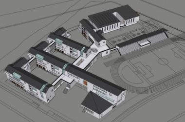 Sketchup学校模型|多层学校,校园教育建筑,现代中式风格-BIM建筑网
