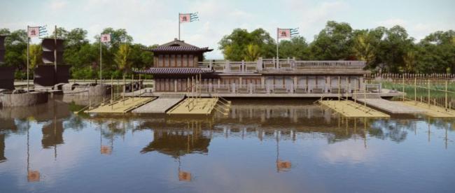 Sketchup景观模型|主题景区景观,中式风格 Sketchup景观模型|主题景区景观,中式风格