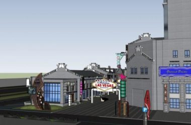 Sketchup商业模型|多层商业街,现代中式风格-BIM建筑网