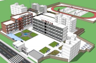 Sketchup学校模型|多层小学中学幼儿园,校园教育建筑,现代风格-BIM建筑网