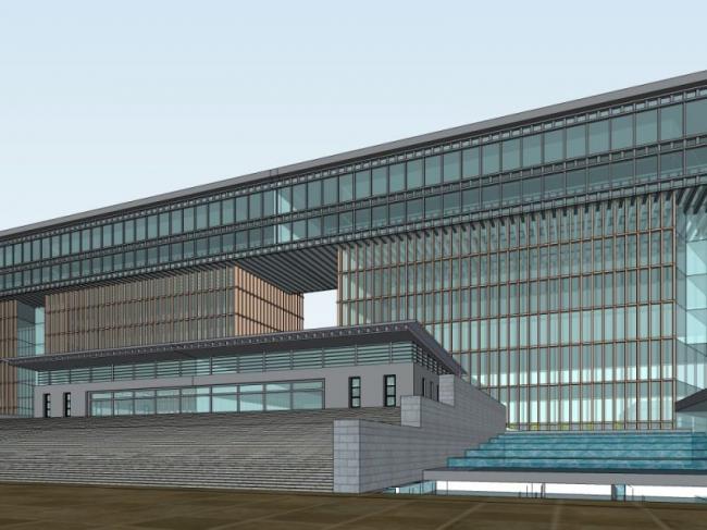Sketchup办公模型|多层办公楼,现代风格 Sketchup办公模型|多层办公楼,现代风格