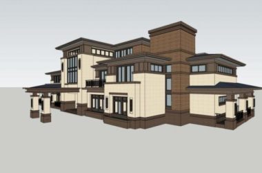 Sketchup商业模型|多层会所,古典风格-BIM建筑网