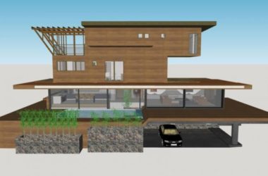Sketchup别墅模型|独栋别墅,现代风格-BIM建筑网