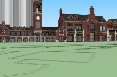 Sketchup商业模型|商业街,英式风格,古典-BIM建筑网