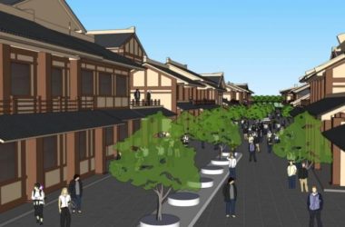 Sketchup商业模型|商业街,中式风格-BIM建筑网