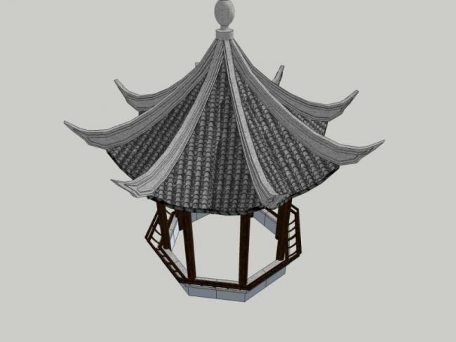 Sketchup小品模型|亭子,中式风格,小品 Sketchup小品模型|亭子,中式风格,小品