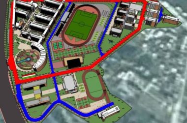 Sketchup学校模型|多层小学学校整体规划,校园教育建筑,现代风格-BIM建筑网